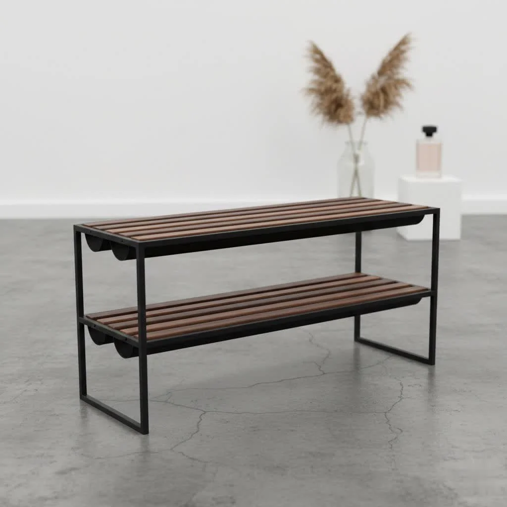 Stackable shoe racks organize footwear and enhance home aesthetics